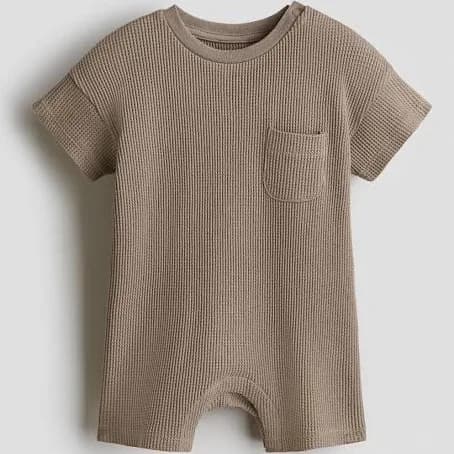 H&M Baby Waffled Cotton Romper Suit