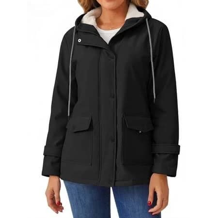 Rosvigor Women's Sherpa Fleece Jacket with Hood