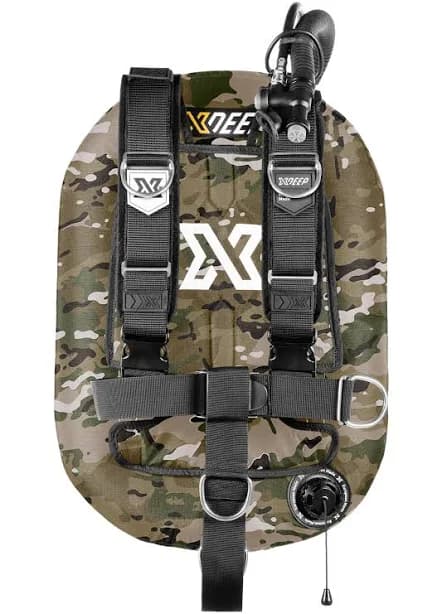 XDEEP Deluxe ZEOS Single Tank Set - Color Options Available 38LB WING / MULTICAM