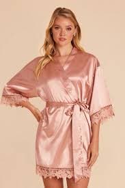 Birdy Grey Claudine Satin Lace Robe Pink | Mercari