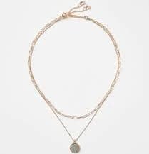 Circle Layered Necklace Set