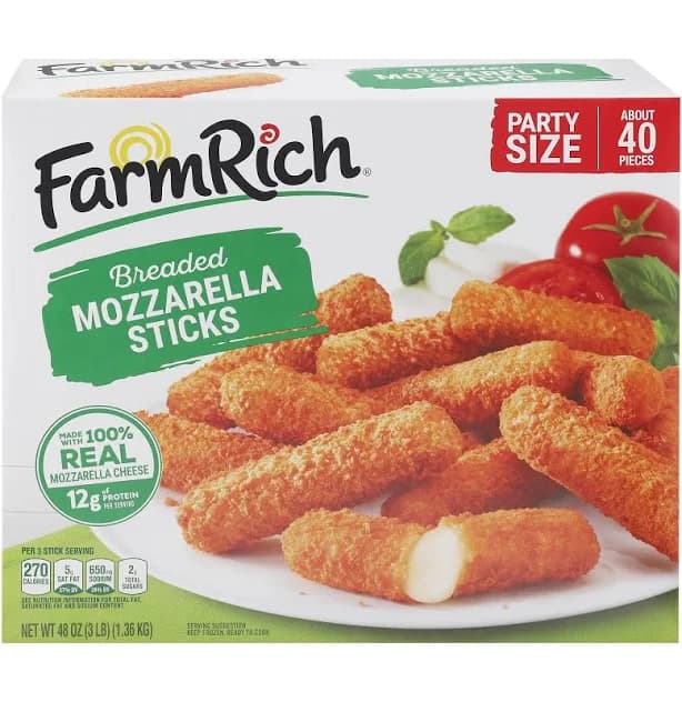 Farm Rich Breaded Mozzarella Sticks