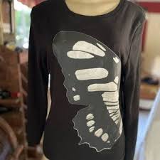 Norma Kamali | Tops | Normal Kamali Walmart Collab Browncream Brushstroke Printed Tee New With Tag | Poshmark