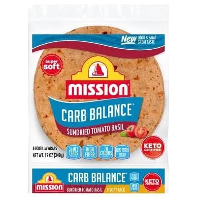 Mission Carb Balance Sundried Tomato Basil Tortilla Wraps