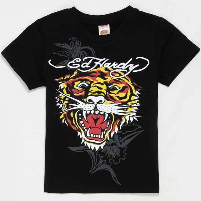 Ed Hardy Men's Retro Tiger T-Shirt