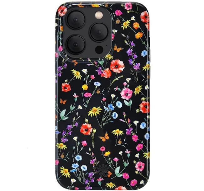 Black Wildflower iPhone Case iPhone