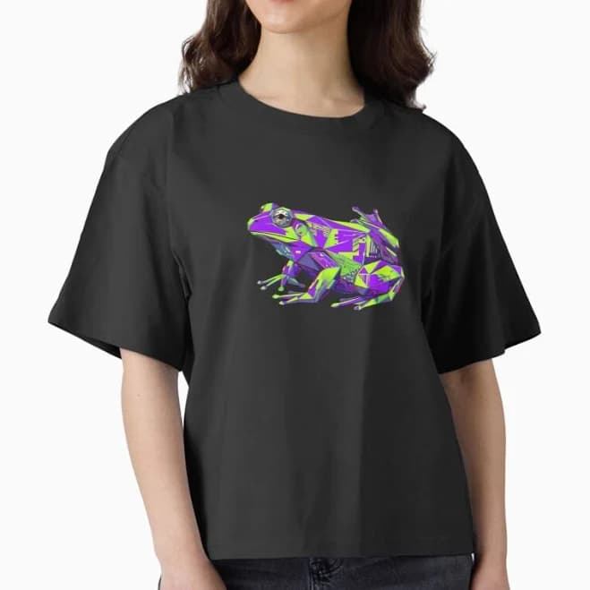 Glitch Frog Disruptive Design Sticker