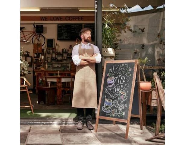 100x50cm Double Sided Menu Chalkboard Soild Advertising Board