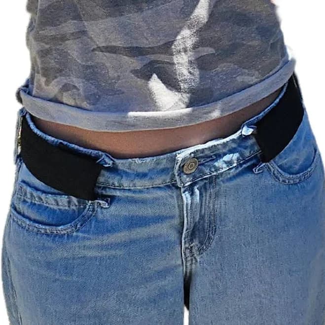 Adjustable Stretch Buckleless Belt for Baggy Jeans