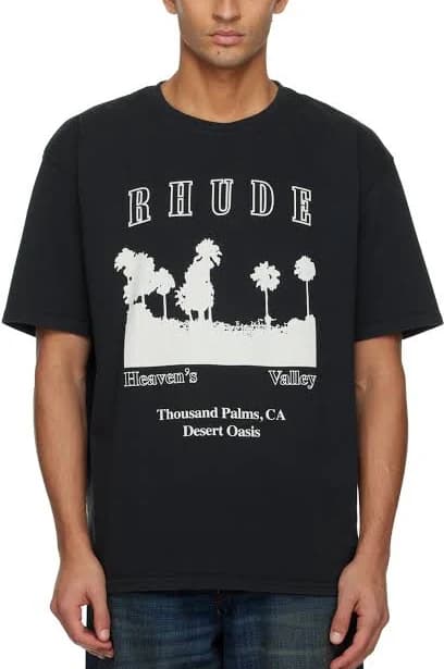 Rhude Black 'Thousand Palms' T-shirt