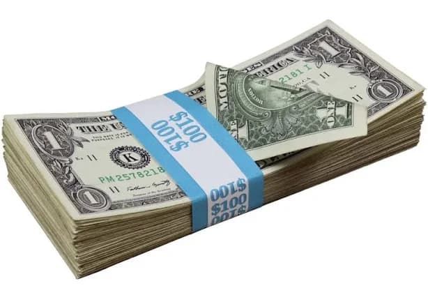 (Aged Look) $1.00 STACK of Prop Bills - Realistic Fake Money