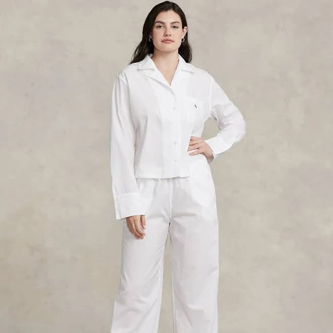 Polo Ralph Lauren Women's Cotton Poplin Pajama Set