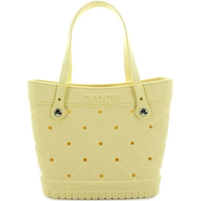 Crocs Quilted Medium Totebag, Color: Yellow/SSM - New Women | Color: Yellow | Size: m