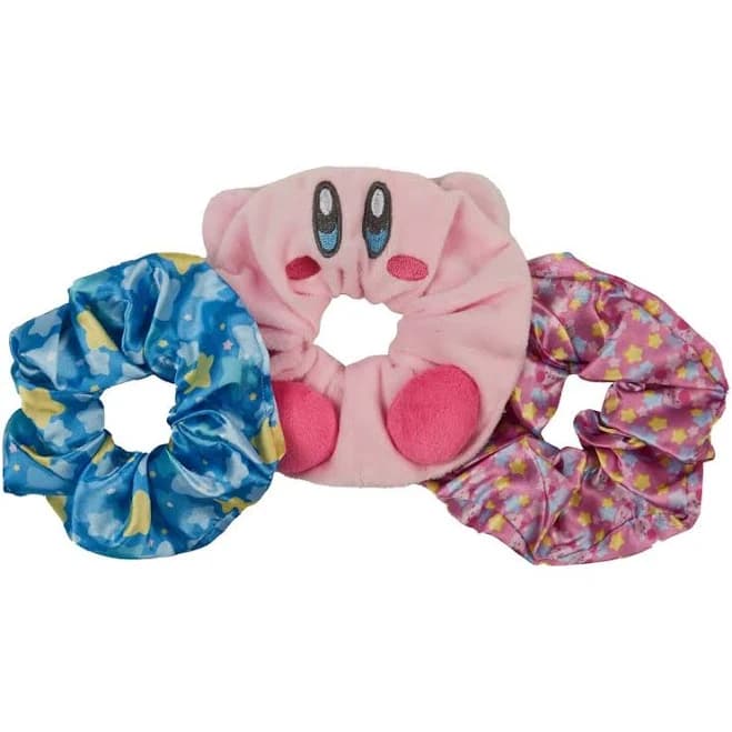 Kirby Plush Scrunchie 3-Pack Set