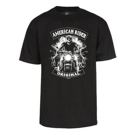 Gravity Trading Men's Original American Rider Skull Short-Sleeve T-Shirt