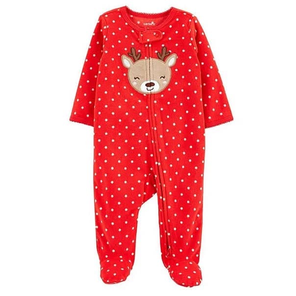 Carter's Baby Unisex Reindeer Fleece Sleep & Play