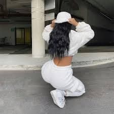 Casual Furry High Waist Joggers White Velvet Women Pants Teddy Furry Women Outfits Fall Winter Female Streetwear Sports Trousers - AliExpress