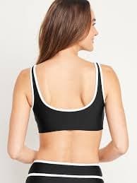 Zip-Front Bikini Swim Top | Old Navy
