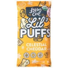 LesserEvil Lil' Puffs Cheddar Toddler Snack
