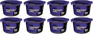 Mush Overnight Oats - Peanut Butter Chocolate - 15g Protein, Good Source of Fiber, Non-GMO, Dairy Free, Gluten Free, 5oz - 8 Pack