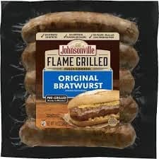 Johnsonville Flame Grilled Fully Cooked Original Brats, 5 Count