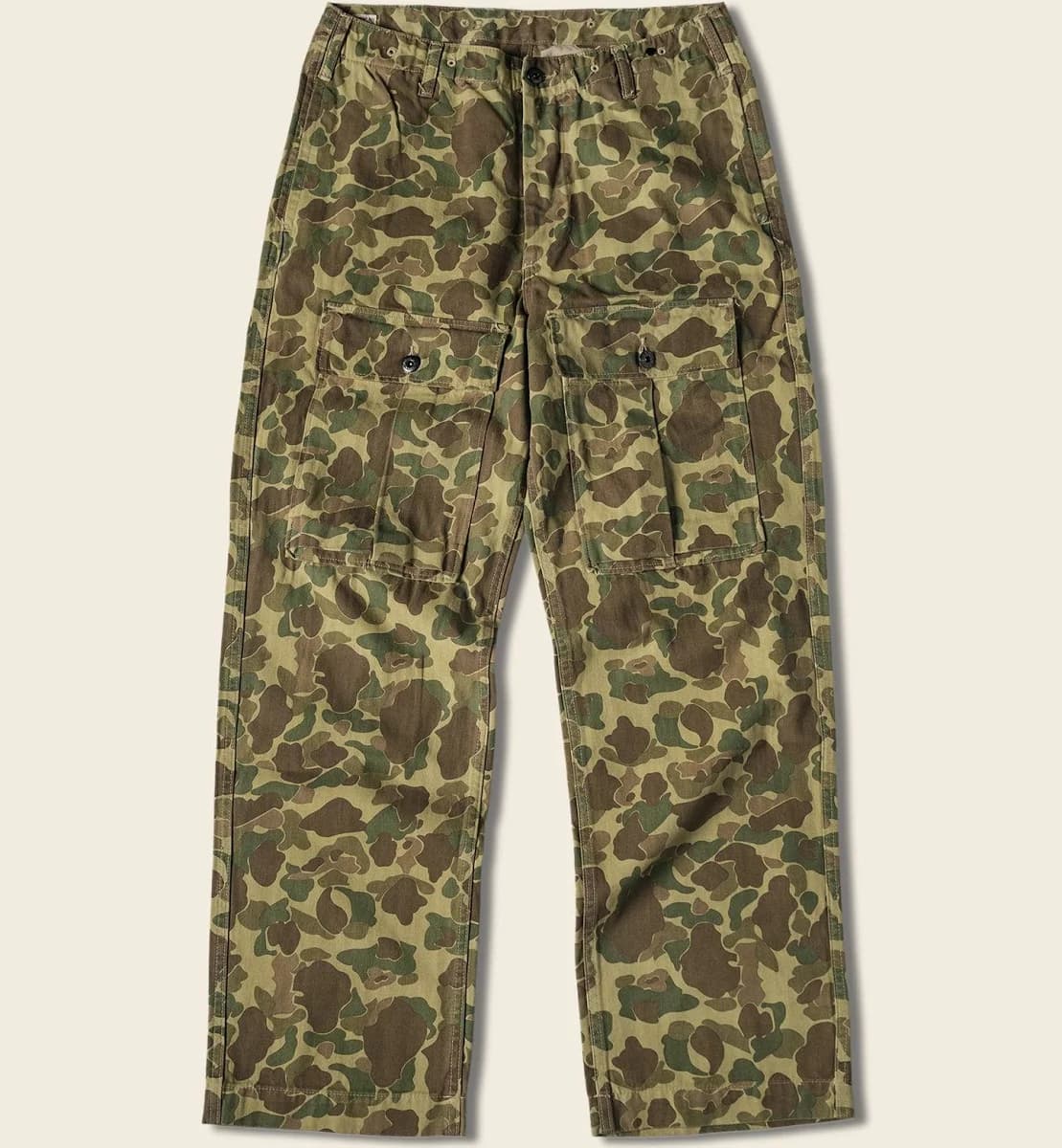 US Army M-1943 Herringbone Cotton Camouflage Pants