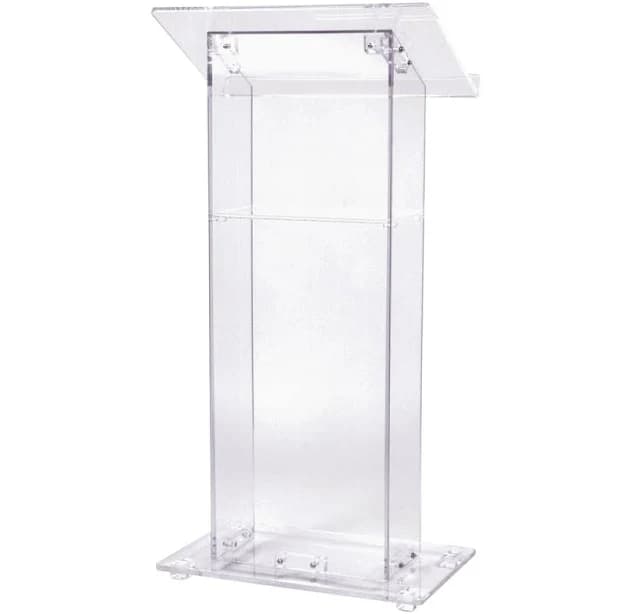Oklahoma Sound Acrylic Lectern with Shelf