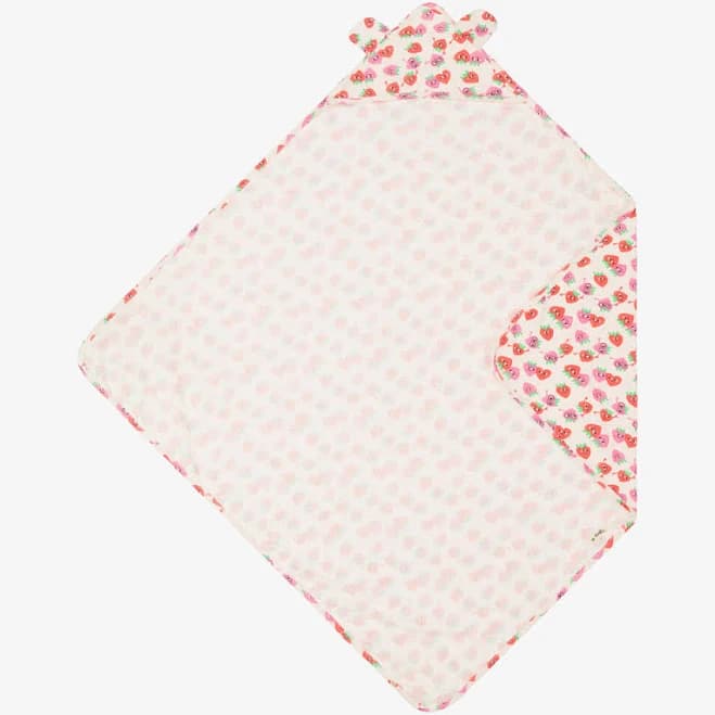 The Bonnie Mob Berrylicious Baby Blanket with Hood