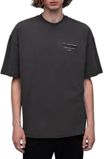 AllSaints Men's Redact Short Sleeve Crew T Shirt