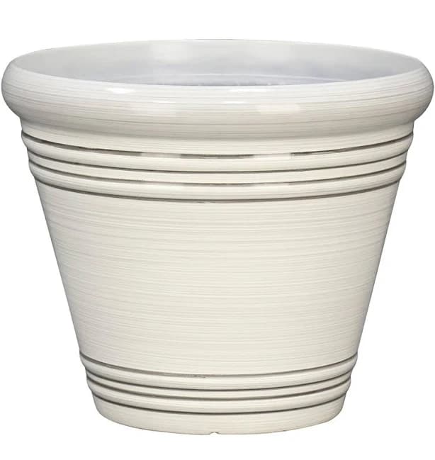 Style Selections White Recycled plastic Planter plc1612bwg