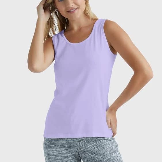 Hanes Women's Mini-Ribbed Cotton Tank Top