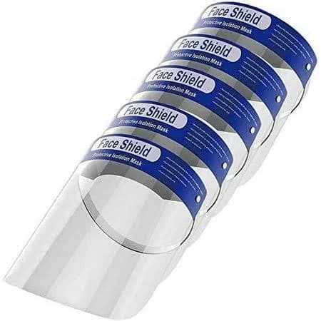 5 Pack Safety Face Shield Reusable All- Round Protection Headband