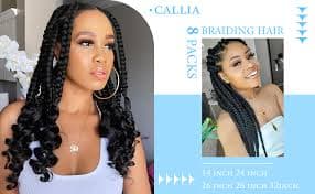 Amazon.com : Callia 32 Inch Pre Stretched Braiding Hair Extension 8 Packs Soft Yaki Texture Braiding Hair Pre Stretched Hot Water Setting Synthetic Hair Extension For Twist Braiding (32Inch-8PACK, 1B) : Beauty