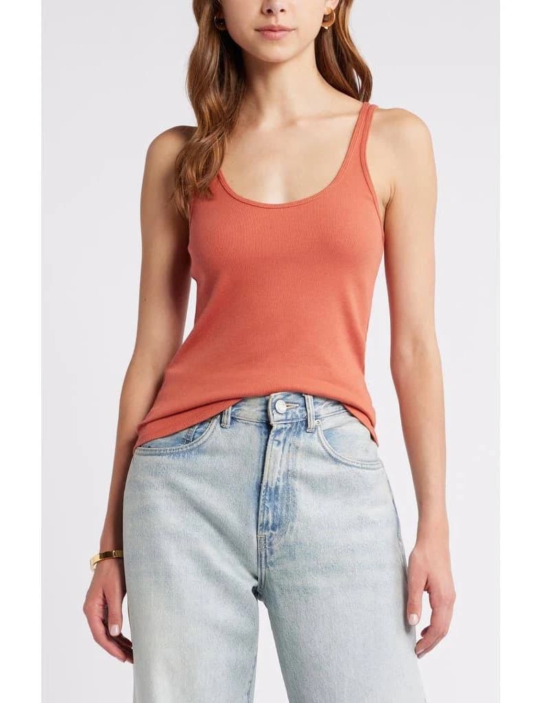 Open Edit Rib Racerback Tank
