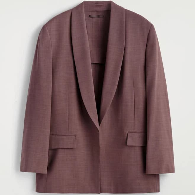 Cos Women's Shawl-Collar Wool Blazer