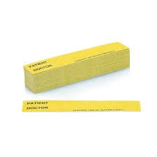 Carstens - Yellow Patient / Doctor Preprinted ID Cards for 1.5 – 4” Ring Binder Spines - Pack of 100 (1649-03) - Ideal Medical Record Labels for 3 Ring Binders - Walmart.com