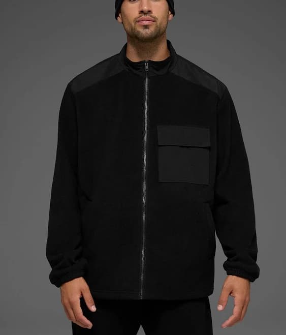 Alo Polar Fleece Ridge Full Zip Jacket