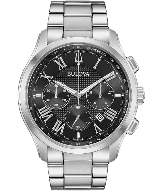 Bulova Men's Wilton Classic Steel Chronograph Watch 96B288