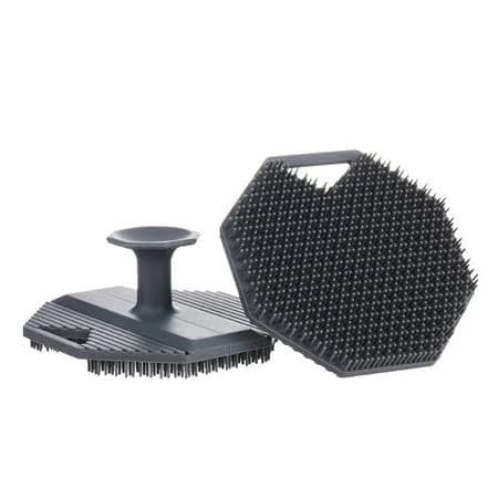 Facial Cleansing Brush Gentle Deep Cleaning Tools Silicone Face Brush Scrubber For Exfoliating Massaging, Gray