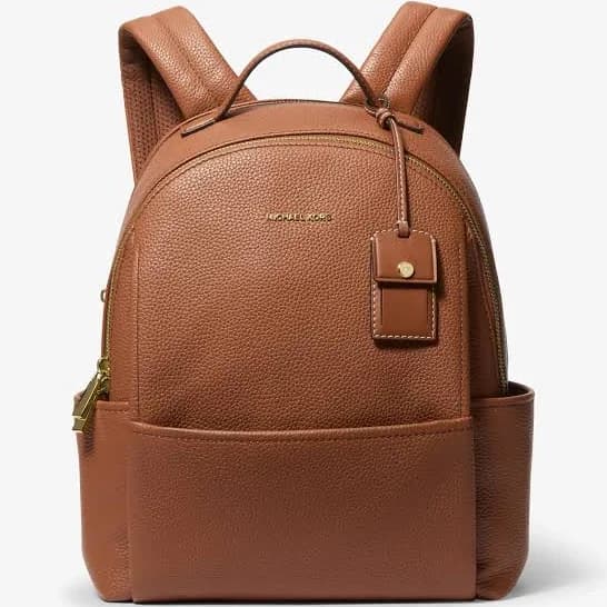 Michael Kors Sable Medium Pebbled Leather Backpack