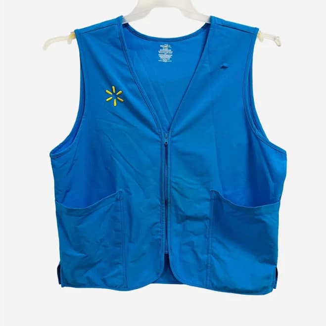 Unbranded Jackets & Coats | Walmart Employee Vest Blue Zip-Up With Embroidered Spark Logo & Pockets Size Xl | Color: Blue | Size: Xl | Velmat007's