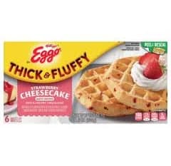 Eggo Strawberry Cheesecake Thick & Fluffy Waffles
