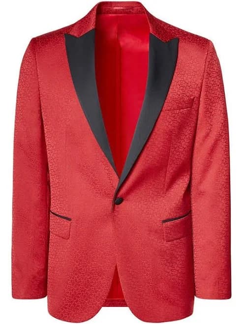 Ron Tomson Paisley Peak Lapel Tuxedo Jacket