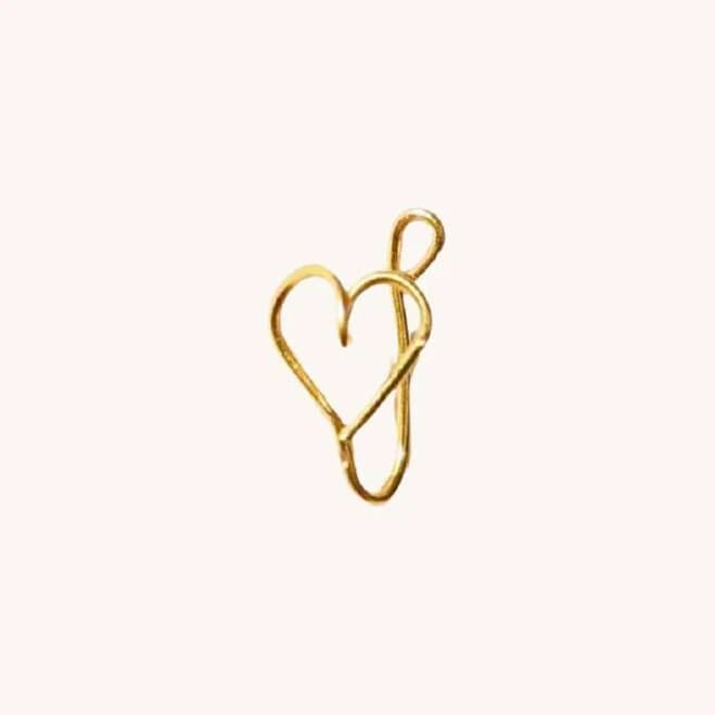 Handmade Heart Nose Ring