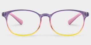 Kids Rectangle Yellow Orange Amaker Frame Glasses | Zeelool