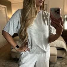 Banana Republic | Tops | Banana Republic Gray Striped Short Sleeve Tee | Poshmark
