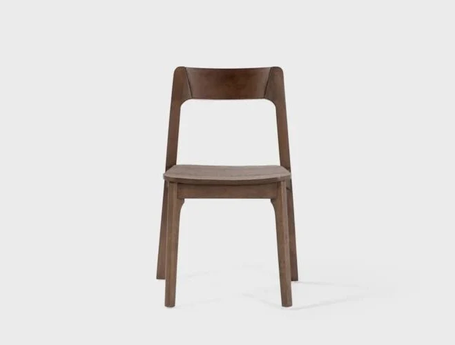 Casey Walnut Finish Wood Open Back Dining Chair - Brown 21.5"W x 20.5"D x 32.25"H at Living Spaces