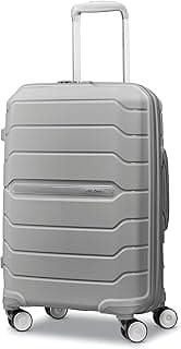 Freeform Hardside Carry-On Luggage with Spinner Wheels - Hardshell Suitcase - TSA, Airline-Approved - Expandable Hard Shell, Smooth Rolling Wheels for Lightweight Travel - Light Grey