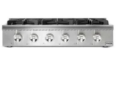 Thor Kitchen 36 Inch Professional Gas Rangetop in Stainless Steel hrt3618u