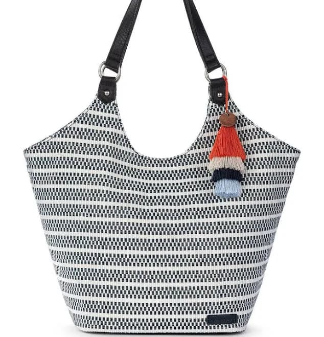 Sak Roma Woven Straw Shoulder Bag